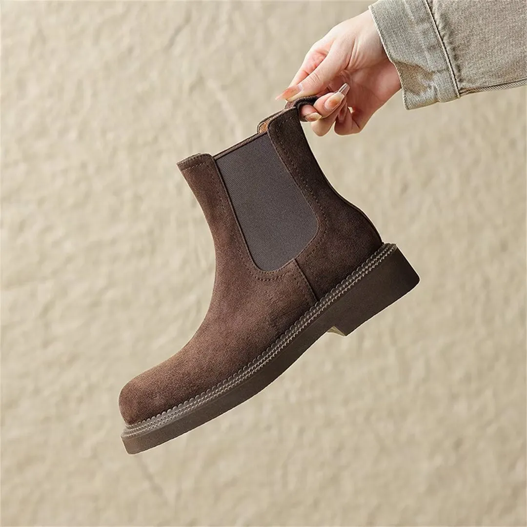 Casual Comfort RoundToe Ankle Boots