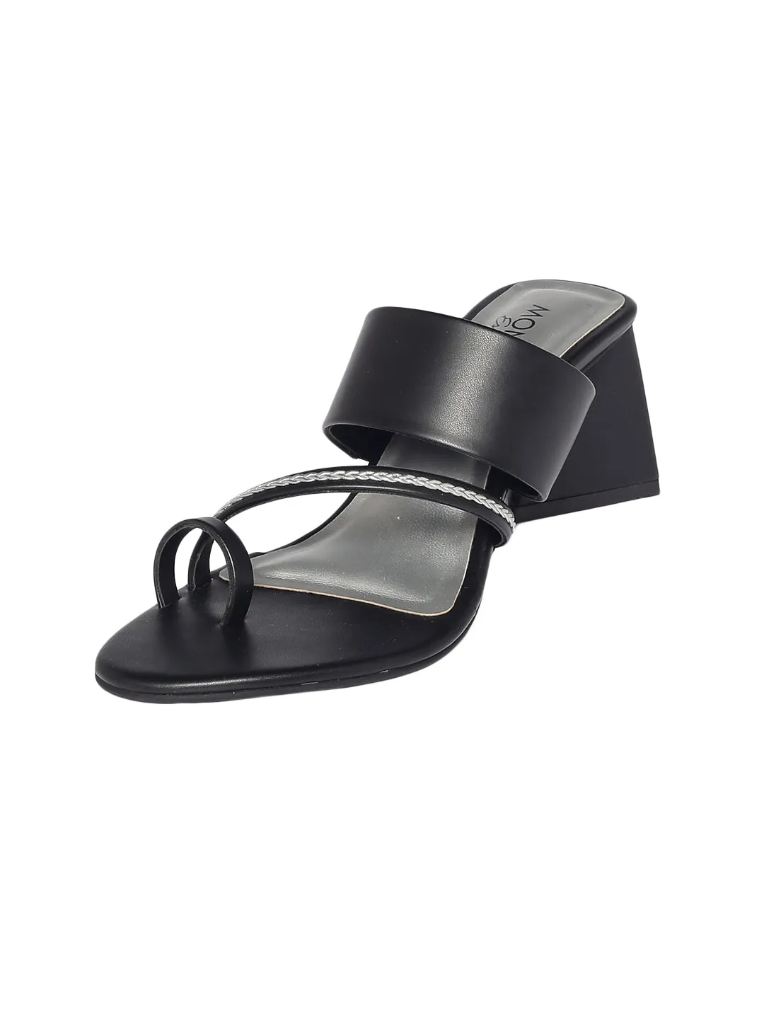 Hedy Black Block Heels