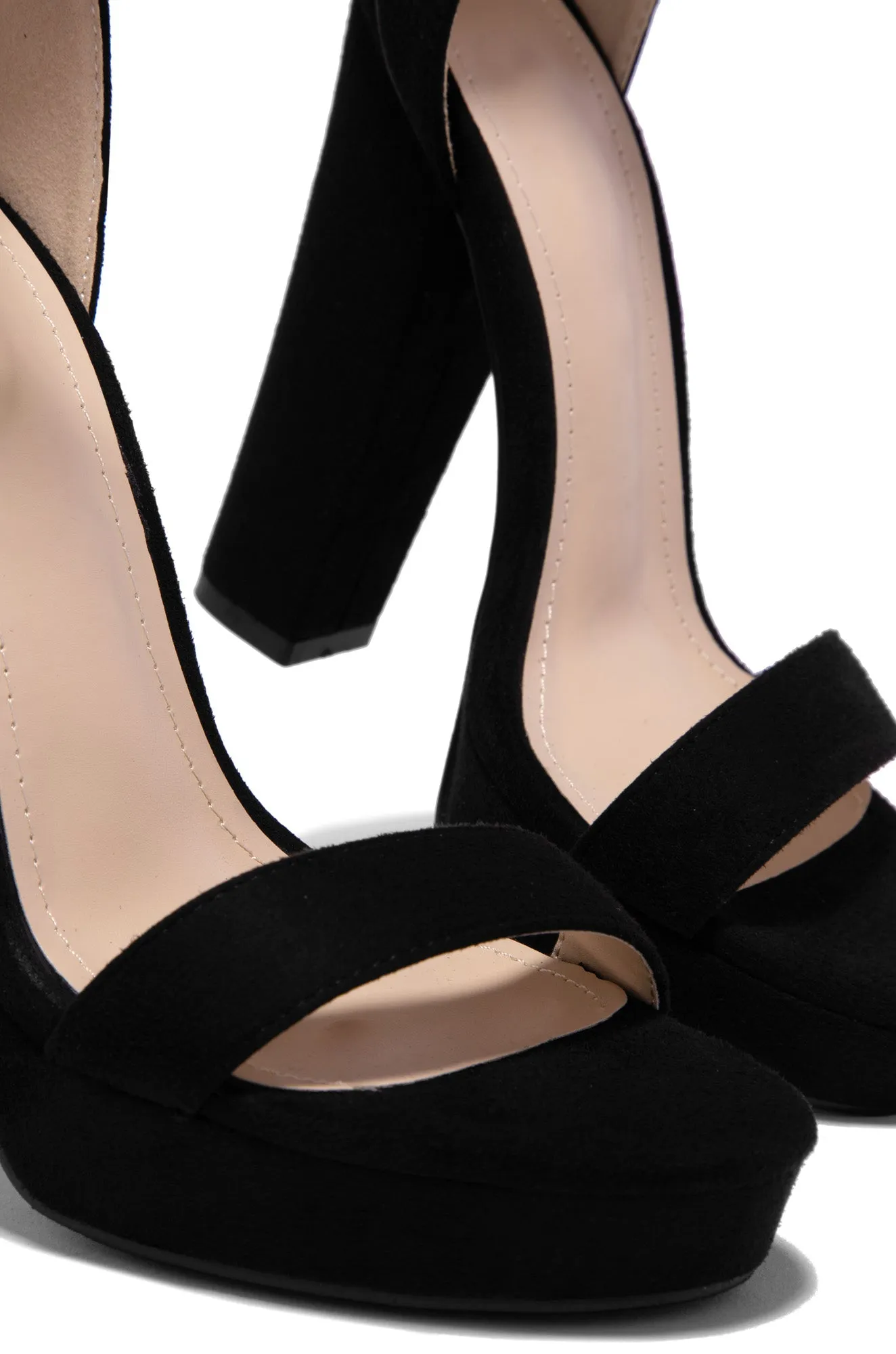 New Limits Platform Block Heels - Black