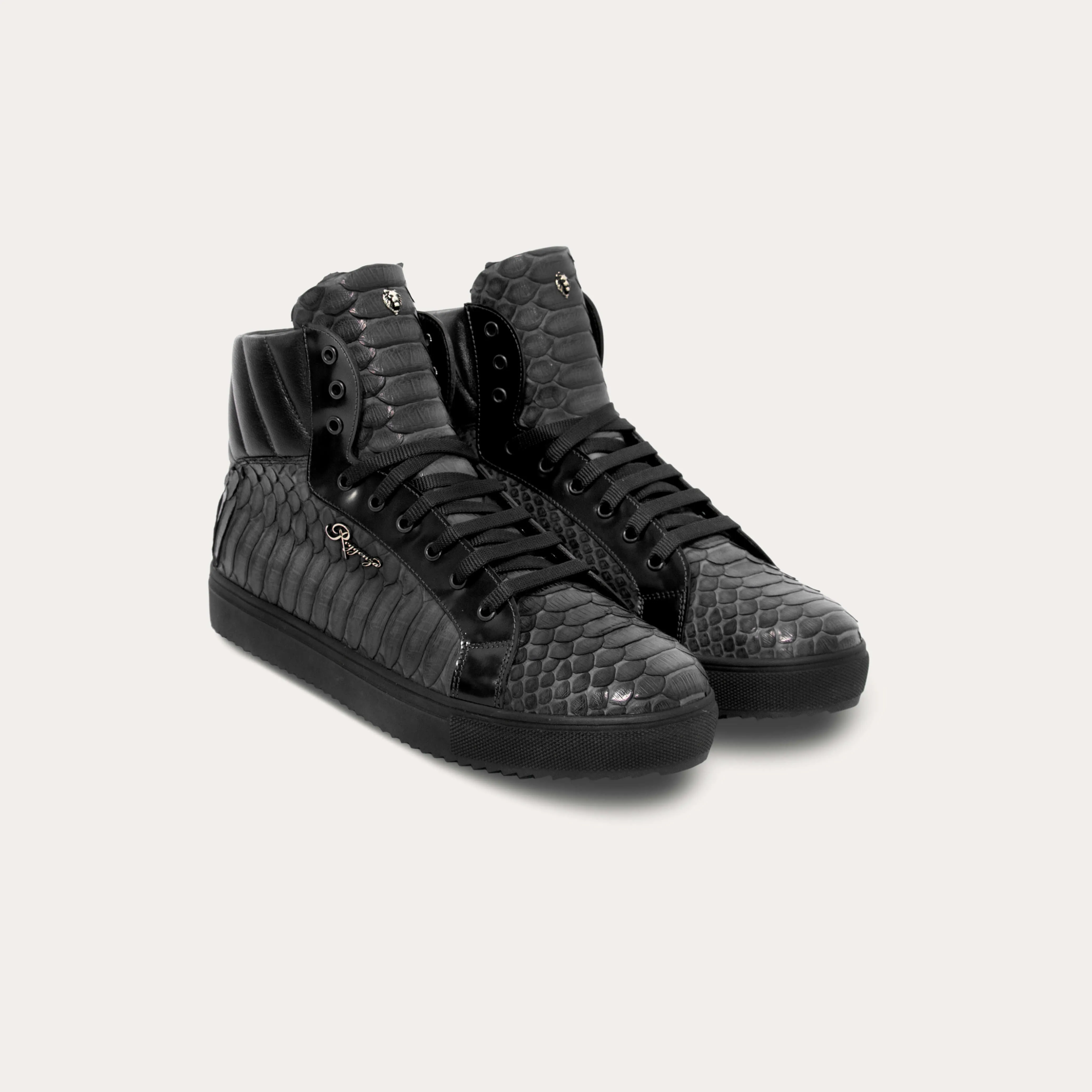 Python Leather & Premium Leather Boots